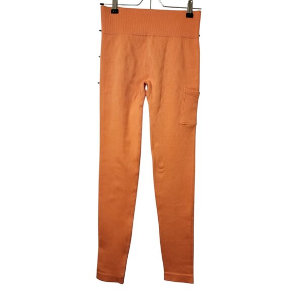 Nova‎ Sport Tangerine Ribbed Legging Size S/M - Picture 1 of 5